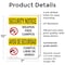 Signmission Weapon Free Campus Bilingual OSHA Security Notice Sign, Plastic, 7in W x 10in L, 2PK OS-2PACK-SN-P-710-L-11682 - alternate 6